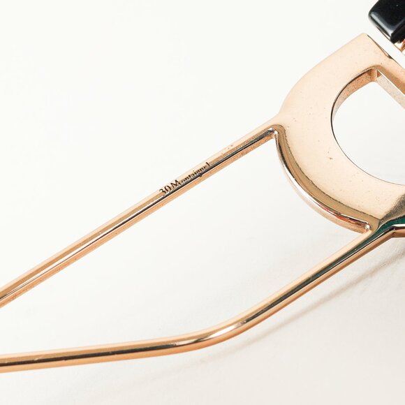 Christian Dior 30Montaigne 1 Black & Gold-Tone Square Sunglasses - Picture 9 of 11